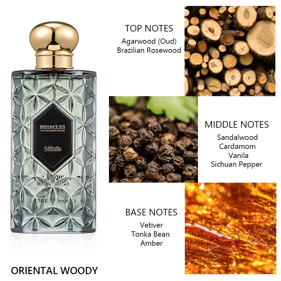 Sefralls Noir Wood Night Perfume Woody Fragrance Luxury Perfumes Woody  Long Lasting Signature GRACEFUL Fragrance